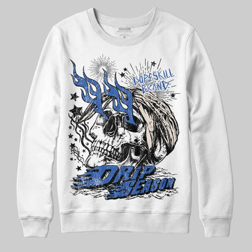 Jordan 1 Low Travis Scott x Fragment DopeSkill Sweatshirt Drip Season Graphic Streetwear - White