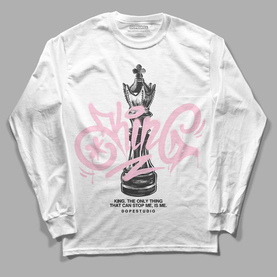 Dunk Low LX Pink Foam DopeSkill Long Sleeve T-Shirt King Chess Graphic Streetwear - White