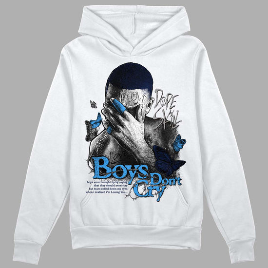 Jordan 3 "Midnight Navy"  DopeSkill Hoodie Sweatshirt Boys Don't Cry Graphic Streetwear - White 