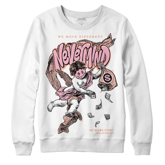 Jordan 11 Low “Legend Pink” DopeSkill Sweatshirt Nevermind Graphic Streetwear - White