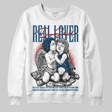 Jordan 12 Retro French Blue (2025) DopeSkill Sweatshirt Real Lover Graphic Streetwear