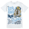 Jordan 1 High OG “First in Flight” DopeSkill T-Shirt Real Ones Move In Silence Graphic Streetwear - White 