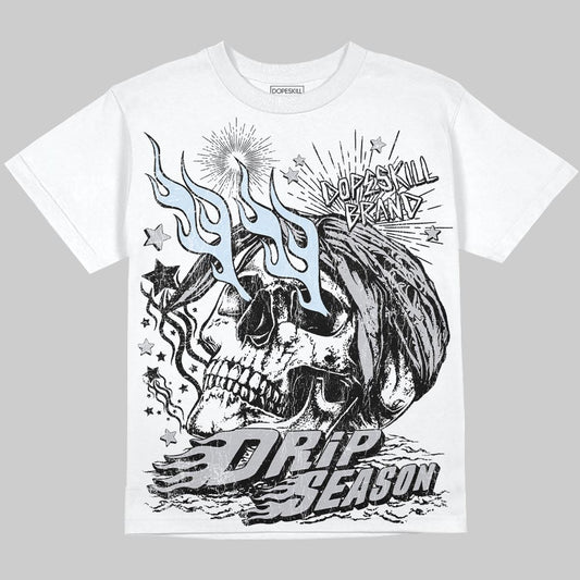 Jordan 11 Retro Low Cement Grey DopeSkill Oversize Print T-Shirt Drip Season Graphic Streetwear