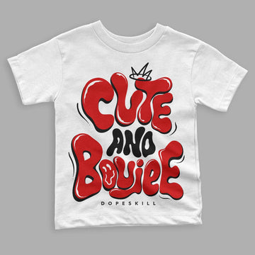 Jordan 1 Retro Low "Black Toe" DopeSkill Toddler Kids T-shirt Cute and Boujee Graphic Streetwear - White