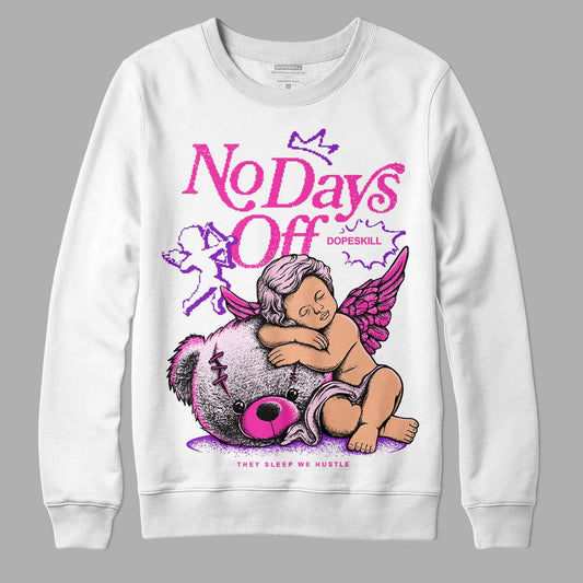 Dunk Low Triple Pink DopeSkill Sweatshirt New No Days Off Graphic Streetwear - White