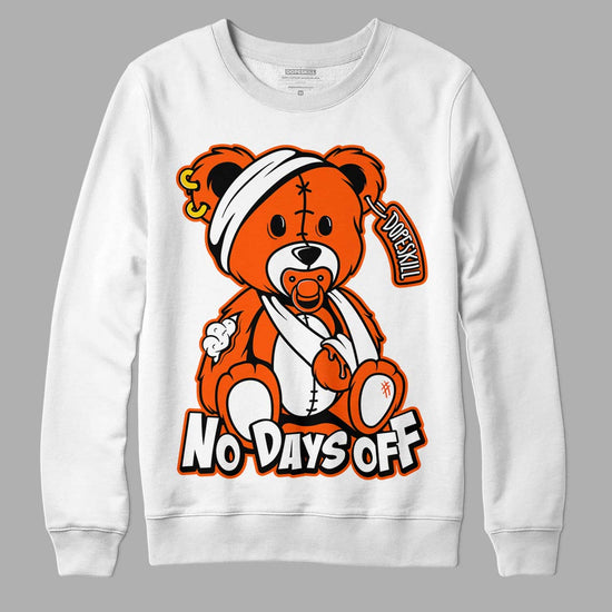 MSCHF Super Normal 2 Orange Milk DopeSkill Sweatshirt Hurt Bear Graphic Streetwear - White