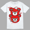 Jordan 12 “Cherry” DopeSkill T-Shirt New Double Bear Graphic Streetwear - White