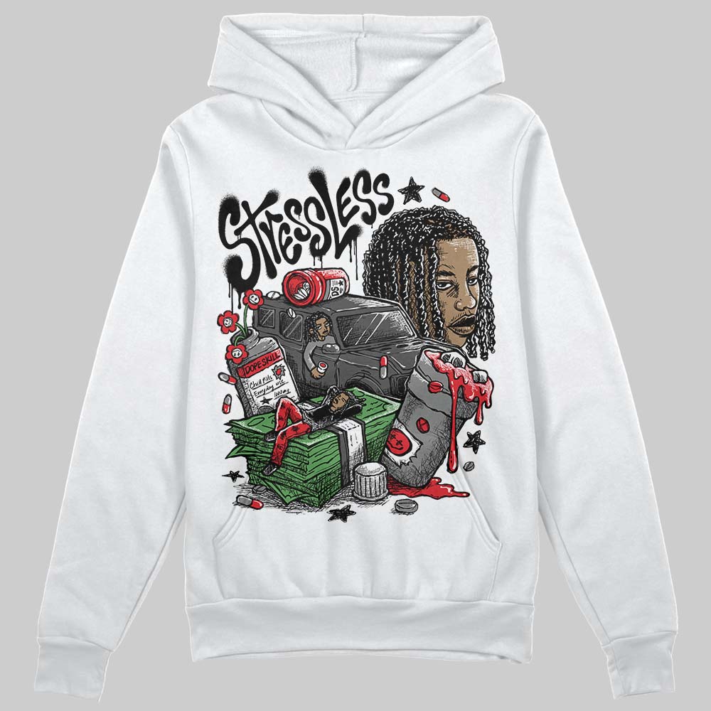 Jordan 10 Retro Shadow (2025) DopeSkill Hoodie Sweatshirt Stressless Graphic Streetwear - White