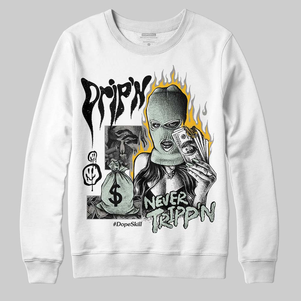 Jordan 1 Retro Low OG Year of the Snake (2025) DopeSkill Sweatshirt Drip'n Never Tripp'n Graphic Streetwear - White 