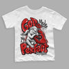 Jordan 1 Retro Low "Black Toe" DopeSkill Toddler Kids T-shirt God Made Me Perfect Graphic Streetwear - White