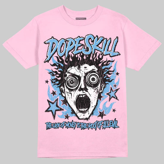Pink Sneakers DopeSkill T-Shirt Root of Evil Graphic Streetwear - Light Pink