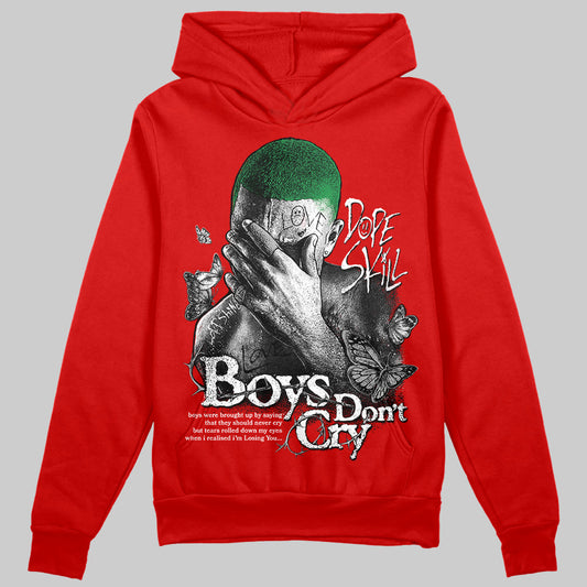 Jordan 11 “Bred Velvet” DopeSkill Red Hoodie Sweatshirt Boys Don't Cry Graphic Streetwear