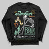 SB Dunk Low Rodeo Tourmaline DopeSkill Long Sleeve T-Shirt Broken Bones Graphic Streetwear - Black