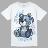 Jordan 1 Mid Diffused Blue DopeSkill T-Shirt Smile Through The Pain Graphic Streetwear - White