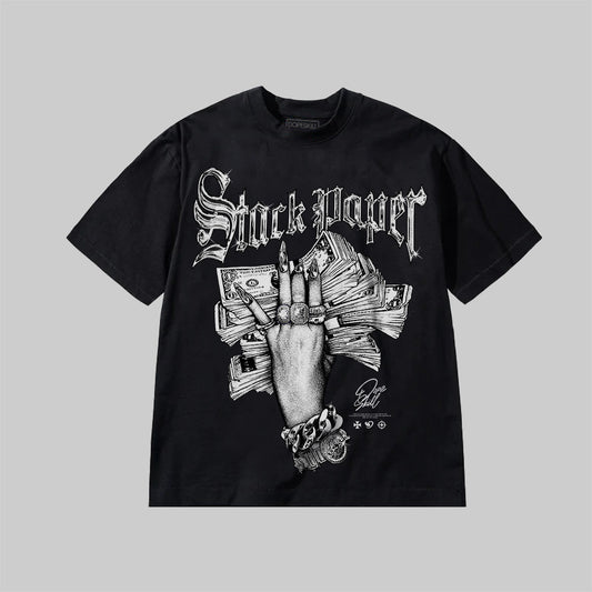 Stack Paper DopeSkill Premium T-shirt Streetwear - Black