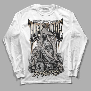 Jordan 5 SE “Sail” DopeSkill Long Sleeve T-Shirt Life or Die Graphic Streetwear - White