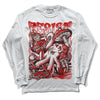 Jordan 12 Retro ‘Gym Red’ DopeSkill Long Sleeve T-Shirt Resist Graphic Streetwear  - White