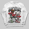 Jordan 4 “Flight Club” DopeSkill Long Sleeve T-Shirt Got That Graphic Streetwear - White