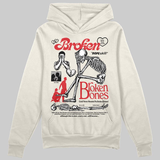 Jordan 1 Retro High OG “Sail” DopeSkill Hoodie Sweatshirt Broken Bones Graphic Streetwear