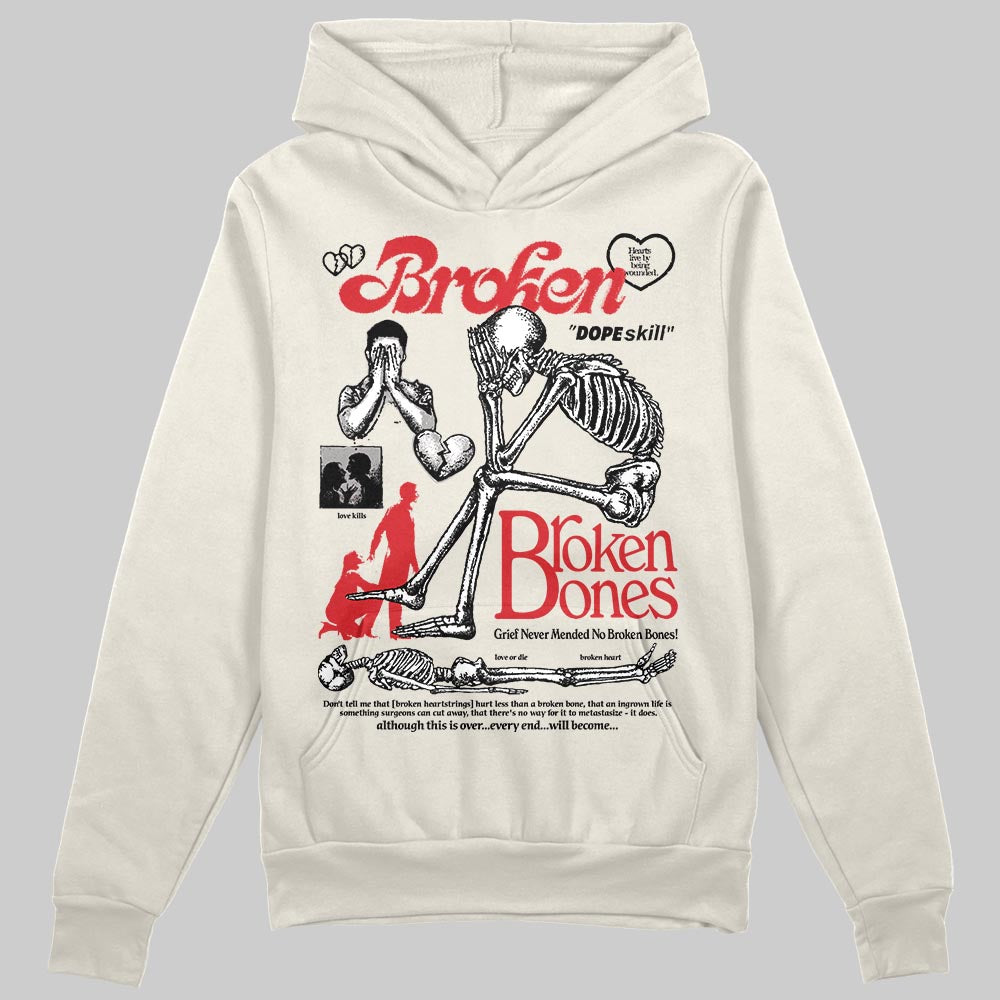 Jordan 1 Retro High OG “Sail” DopeSkill Hoodie Sweatshirt Broken Bones Graphic Streetwear