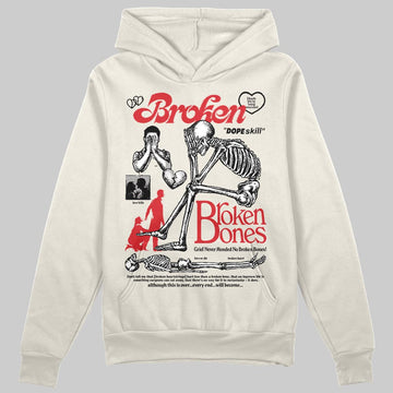 Jordan 1 Retro High OG “Sail” DopeSkill Hoodie Sweatshirt Broken Bones Graphic Streetwear