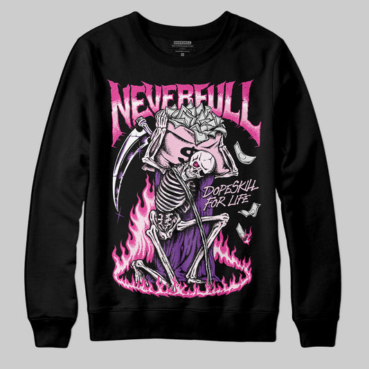 Pink Sneakers DopeSkill Sweatshirt NeverFull Graphic Streetwear - Black