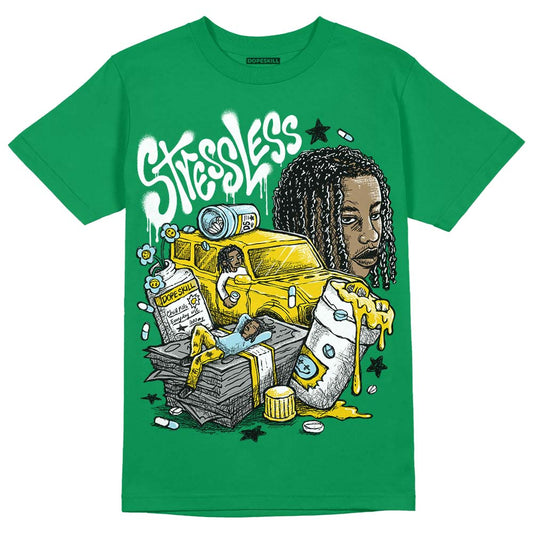 Jordan 5 “Lucky Green” DopeSkill Green T-Shirt Stressless Graphic Streetwear