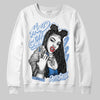 Jordan 4 WMNS 'Forget Me Not' DopeSkill Sweatshirt New H.M.O Graphic Streetwear - White