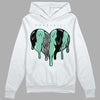 Jordan 3 "Green Glow" DopeSkill Hoodie Sweatshirt Slime Drip Heart Graphic Streetwear - White 