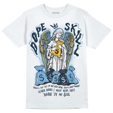 Jordan 1 High OG “First in Flight” DopeSkill T-Shirt Angels Graphic Streetwear - White 