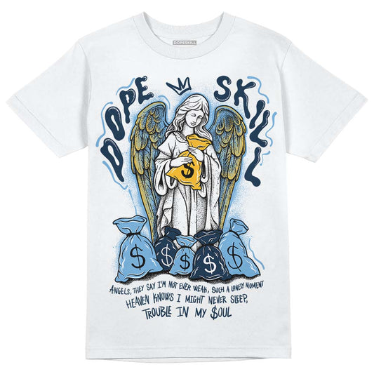 Jordan 1 High OG “First in Flight” DopeSkill T-Shirt Angels Graphic Streetwear - White 