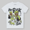Jordan 4 GS “Light Lemon Twist” DopeSkill Toddler Kids T-shirt No Risk No Story Graphic Streetwear - White