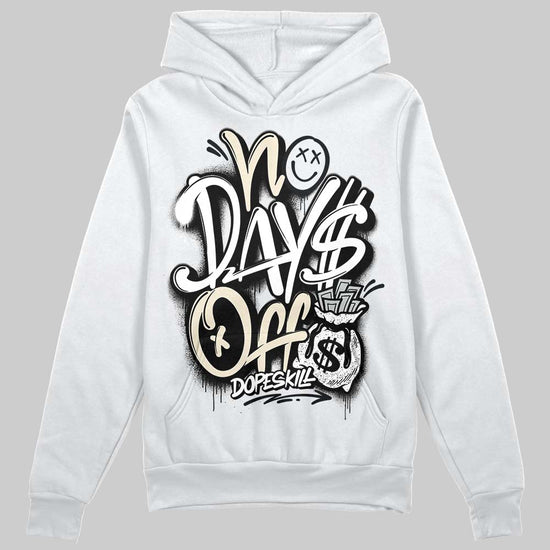 Jordan 5 Retro Reverse Metallic DopeSkill Hoodie Sweatshirt No Days Off Graphic Streetwear - White