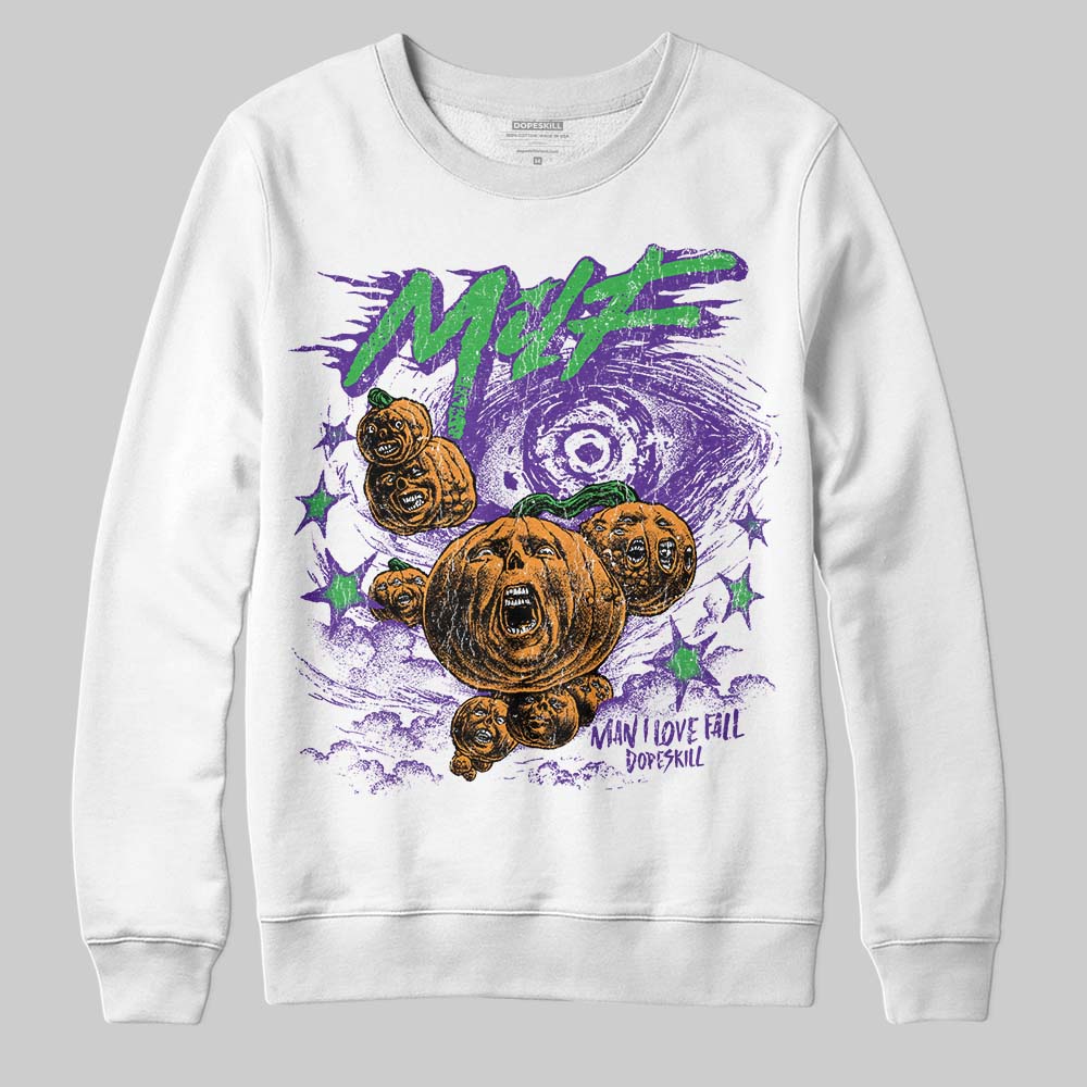 PURPLE Sneakers DopeSkill Sweatshirt MILF Graphic Streetwear - White 