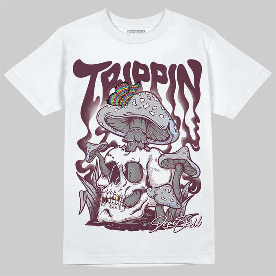 Jordan 5 Retro Burgundy (2023) DopeSkill T-Shirt Trippin Graphic Streetwear - White