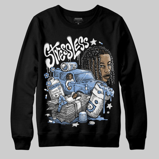 Jordan 4 WMNS 'Forget Me Not' DopeSkill Sweatshirt Stressless Graphic Streetwear - Black