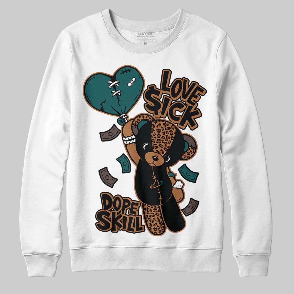 Adidas Samba OG Leopard Pack Collegiate Green DopeSkill Sweatshirt Love Sick Graphic Streetwear - White