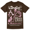 Jordan 11 Retro Neapolitan DopeSkill Velvet Brown T-Shirt Broken Bones Graphic Streetwear