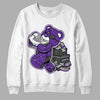 Jordan 3 Retro Dark Iris DopeSkill Sweatshirt Bear Steals Sneaker Graphic Streetwear - White