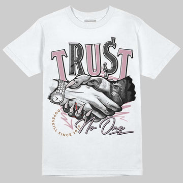 Dunk Low Teddy Bear Light Soft Pink DopeSkill T-Shirt Trust No One Graphic Streetwear - White