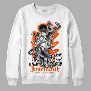 MSCHF Super Normal 2 Orange Milk DopeSkill Sweatshirt Juneteenth Graphic Streetwear - White