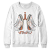 Jordan 3 Georgia Peach DopeSkill Sweatshirt Breathe Graphic Streetwear - White