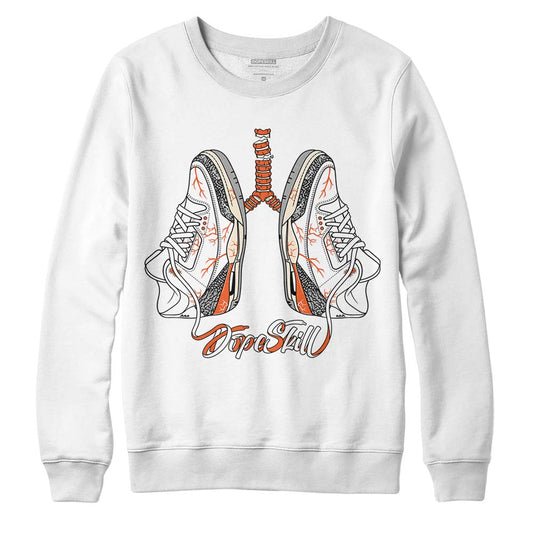 Jordan 3 Georgia Peach DopeSkill Sweatshirt Breathe Graphic Streetwear - White