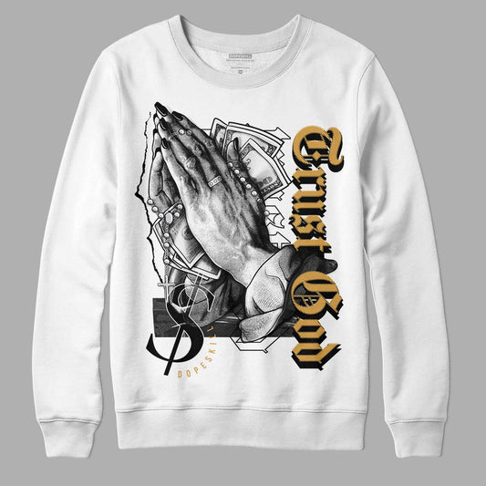Jordan 11 "Gratitude" DopeSkill Sweatshirt Trust God Graphic Streetwear - White