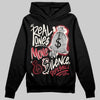 Jordan 4 “Sierra Red" DopeSkill Hoodie Sweatshirt Real Ones Move In Silence Graphic Streetwear - Black