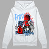 Jordan 9 Powder Blue DopeSkill Hoodie Sweatshirt Drip'n Never Tripp'n Graphic Streetwear - White 