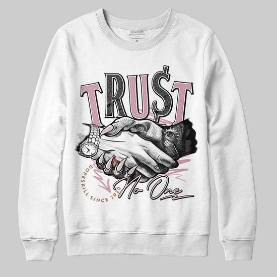 Dunk Low Teddy Bear Light Soft Pink DopeSkill Sweatshirt Trust No One Graphic Streetwear - White