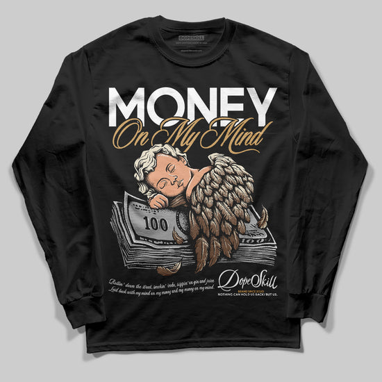 Jordan 5 “Earth/Metallic Gold” DopeSkill Long Sleeve T-Shirt MOMM Graphic Streetwear - Black