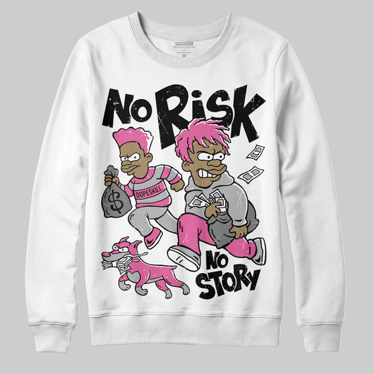 Asics Gel-Kayano 14 ‘Cream Sweet Pink’ DopeSkill Sweatshirt No Risk No Story Graphic Streetwear - White 