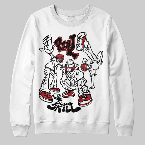 Jordan 14 Golf “Last Shot” DopeSkill Sweatshirt Real Y2K Players Graphic Streetwear - White